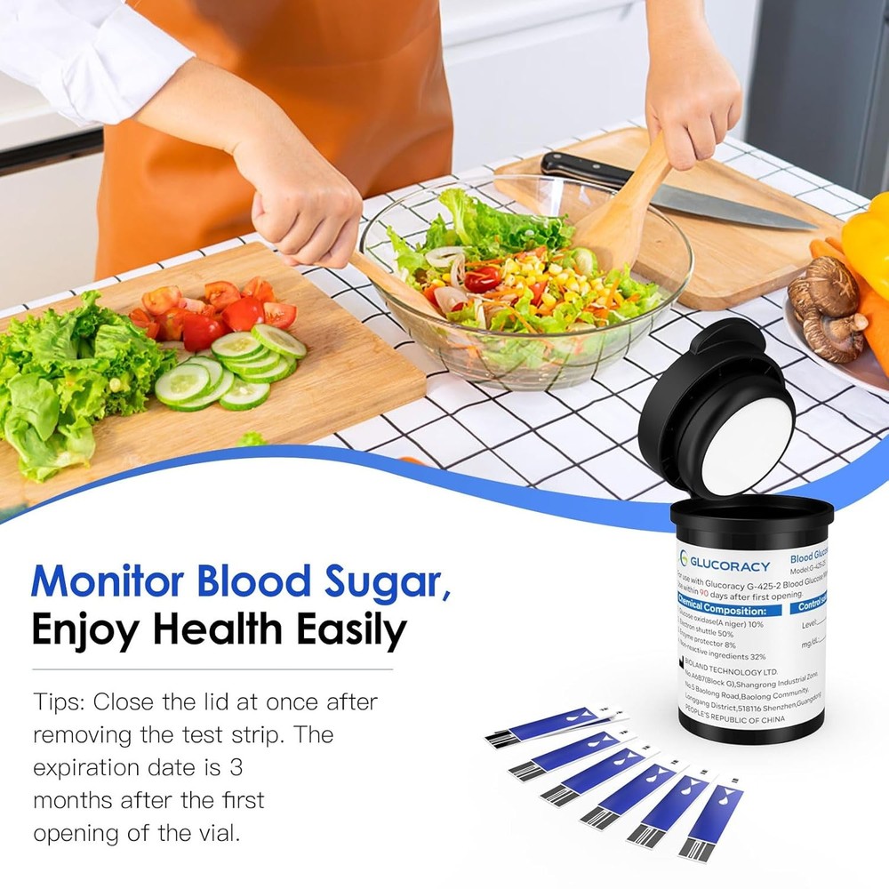 Blood Glucose Test Strips 150 Count Diabetic Sugar Testing Home Use Kit