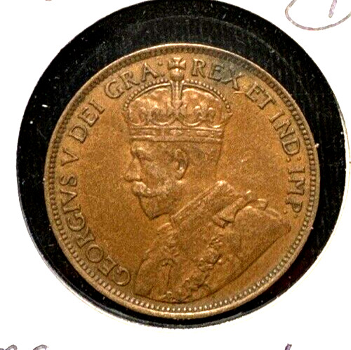 canada 1914 large cent KM 21 AU (1)