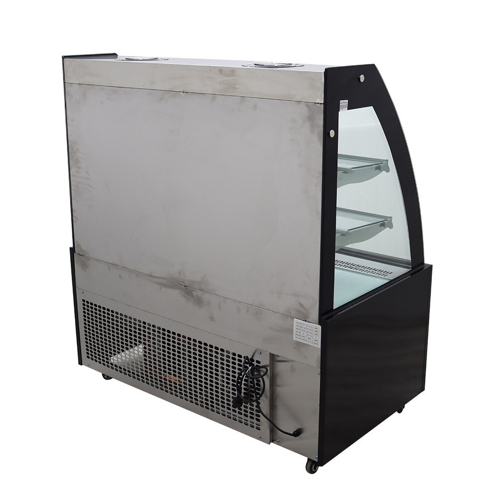 Refrigerated Cake Showcase 220V Floor Bakery Display Cabinet w/ Demist Function