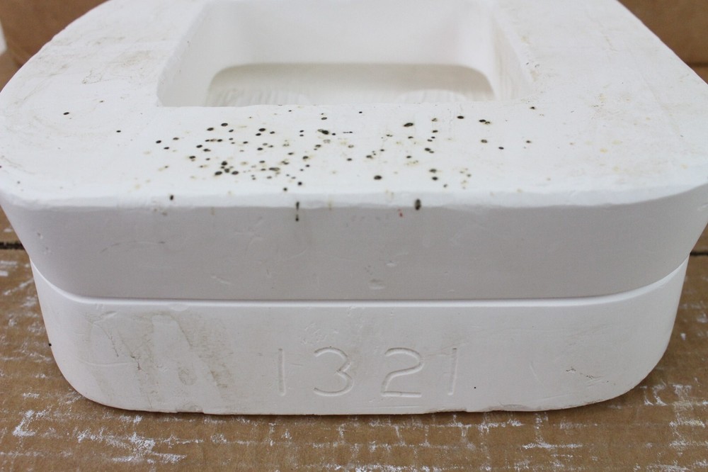 Ceramic Slip 2 Piece Mold Wood Grain Base Kimple Cast Casting