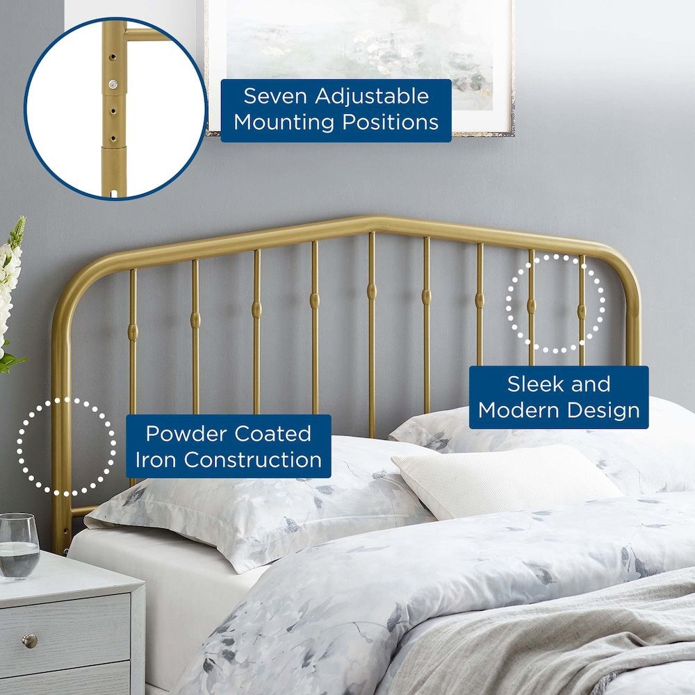 Lennon Metal Queen Headboard
