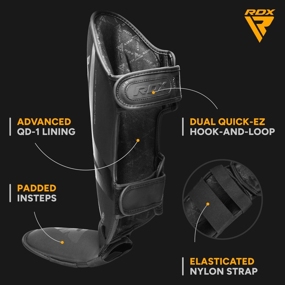 RDX Maya Hide Leather Shin Guard Muay Thai