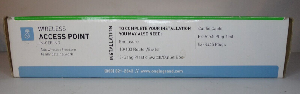 Legrand on-Q Ceiling / Wall Wireless Access Point WiFi Extender Cat5e 364887-01