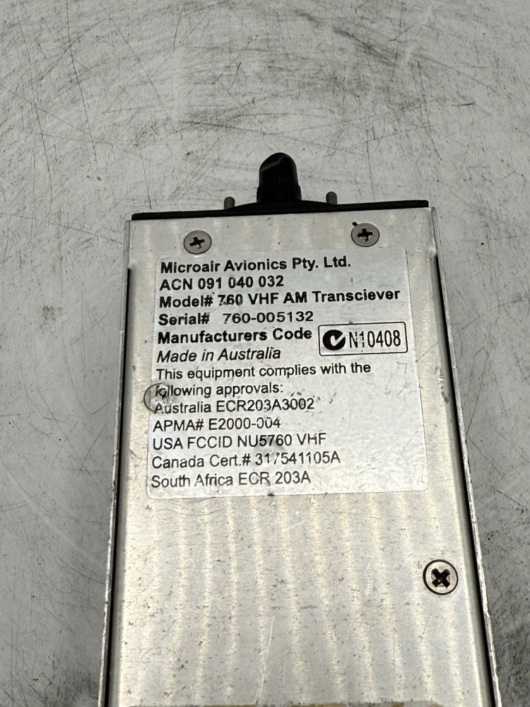 MicroAir Avionics M760 VHF Transceiver READ