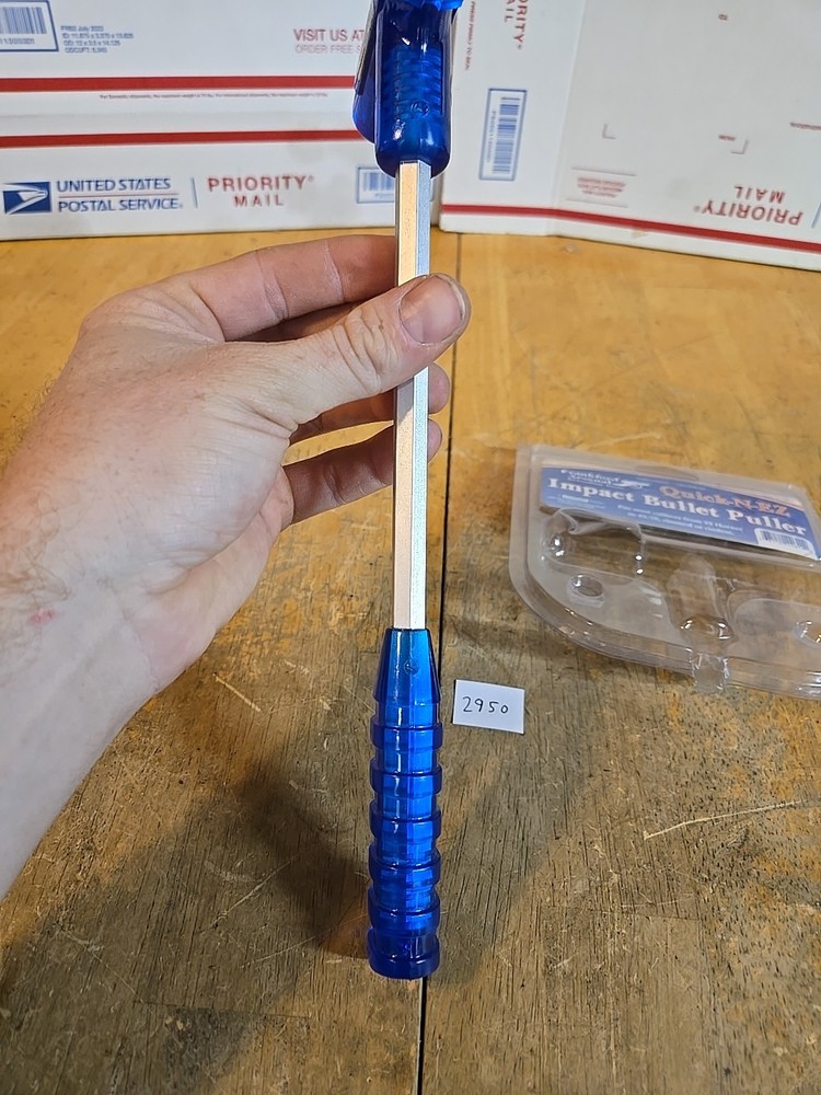 Frankford Arsenal Quick-N-EZ Impact Bullet Puller for Reloading Blue, Medium