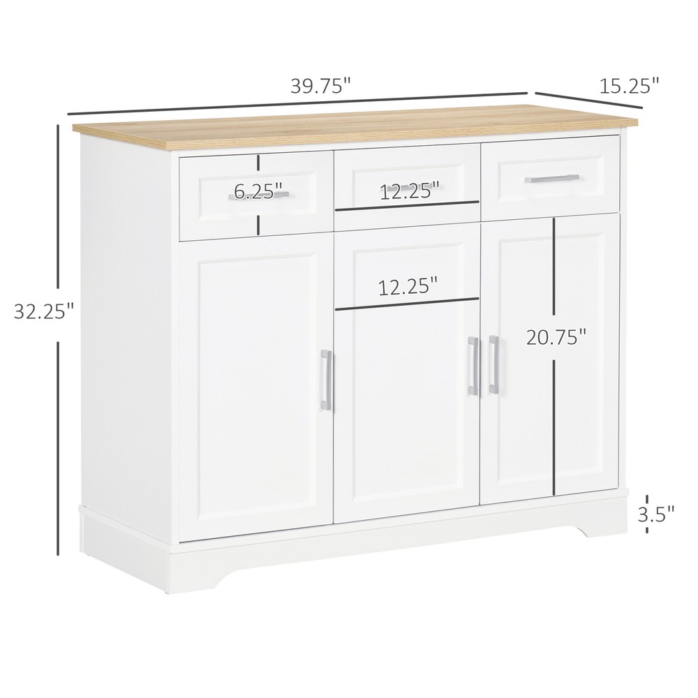 Kitchen Sideboard Buffet Cabinet with Storage, Kitchen Island