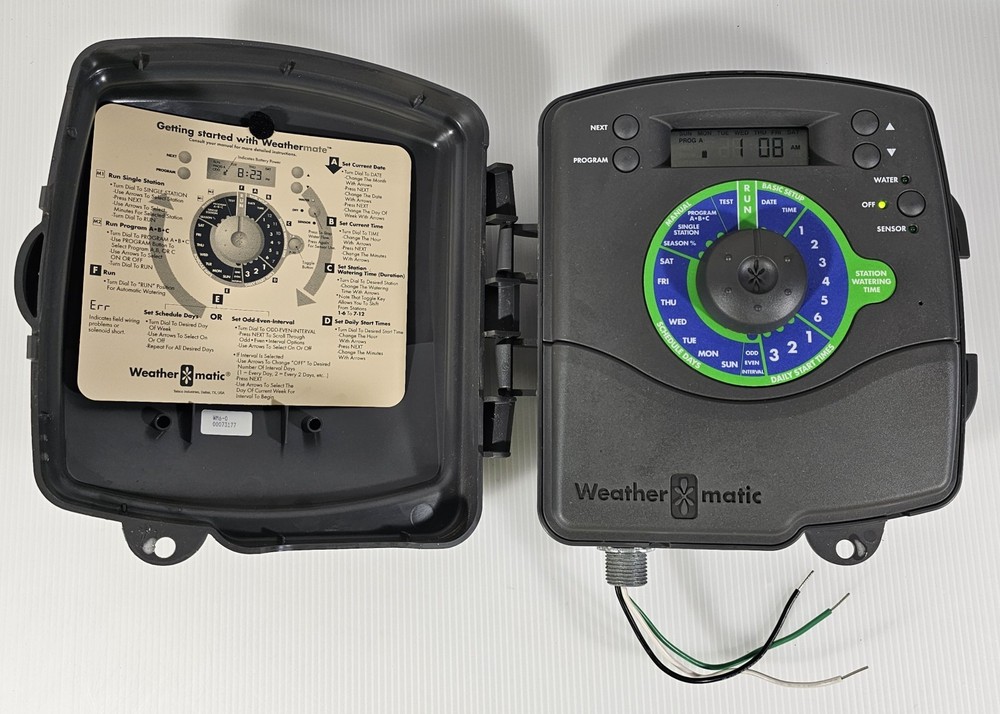 Weathermatic WM6-0 Outdoor 6 Zone Automatic Irrigation Controller Programable