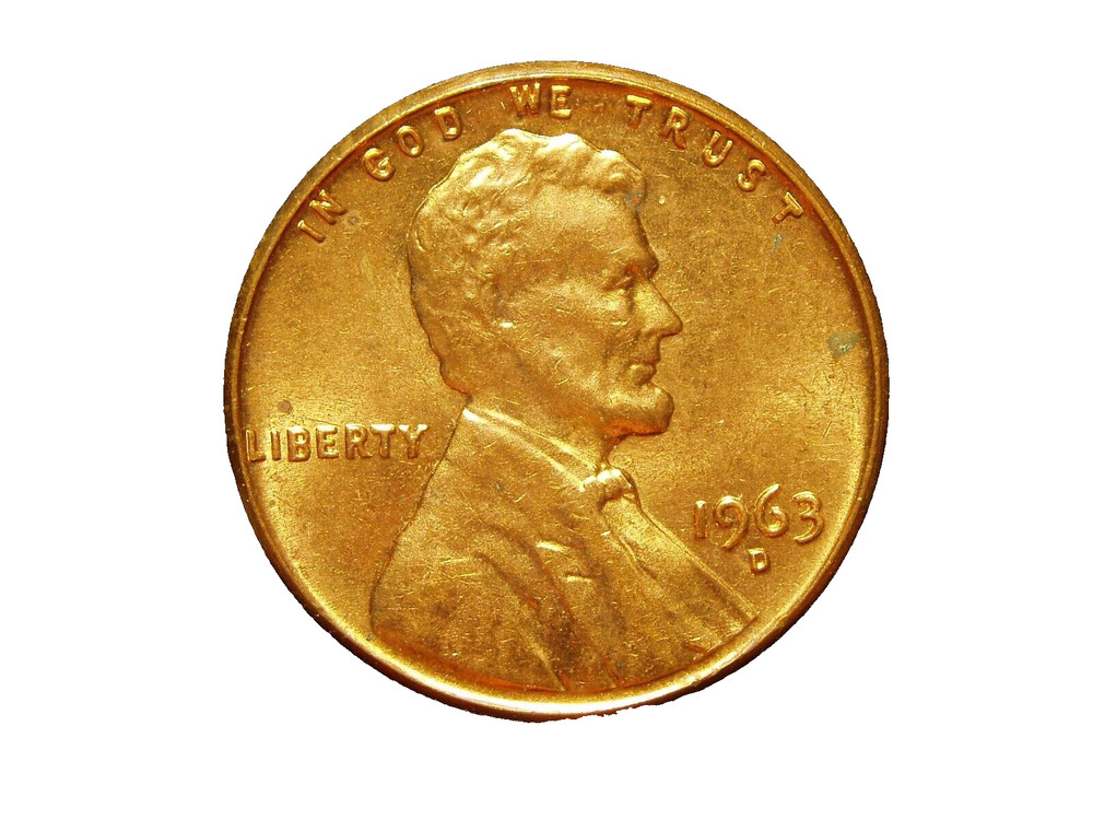 1963-D UNC LINCOLN MEMORIAL CENT #2