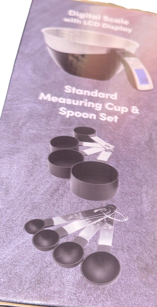 Robert Irvine Digital Scale & Measuring Cup Spoon 9-Piece Set