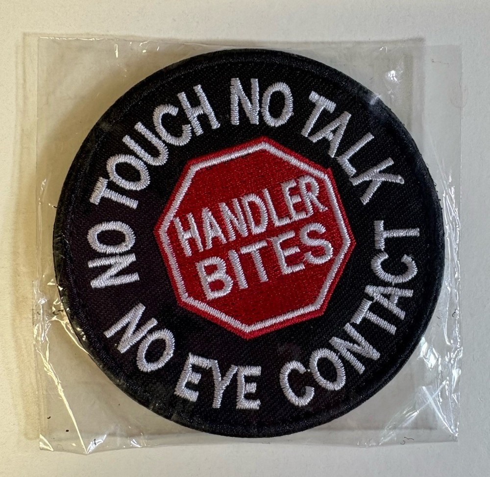 NIP No Touch No Talk Handler Bites Round Patch