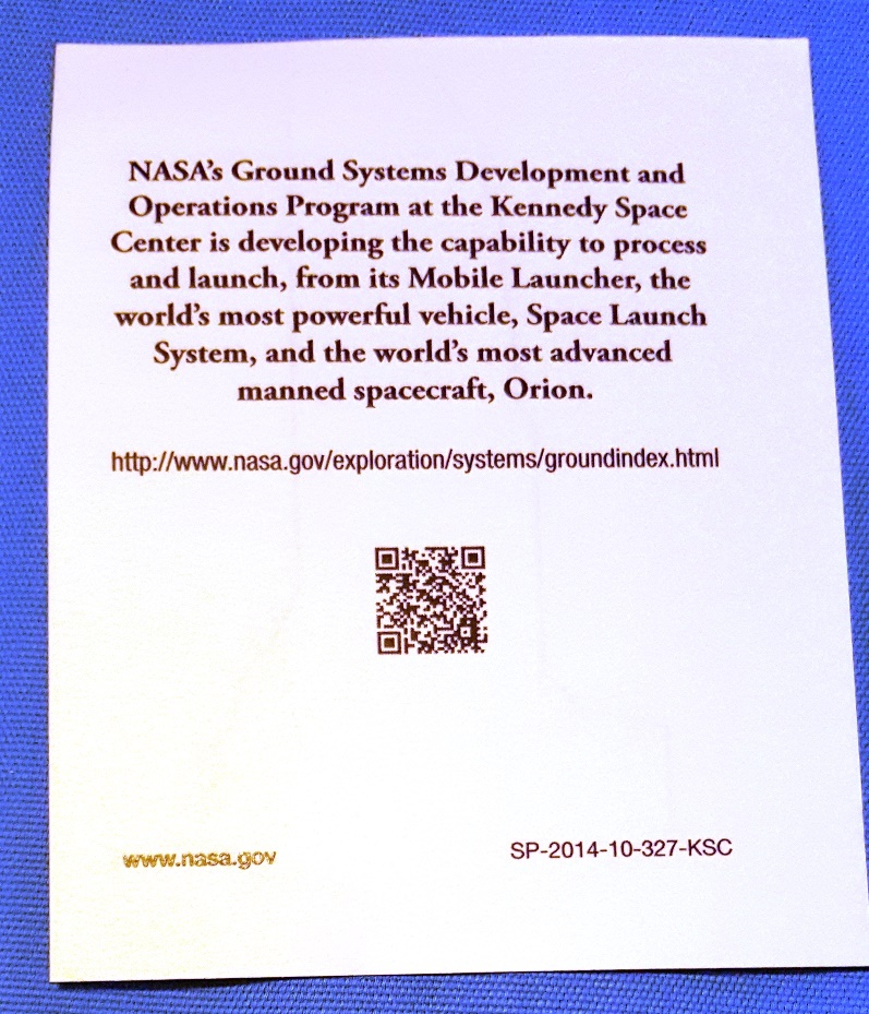 Souvenir 4" NASA Rocket Sticker