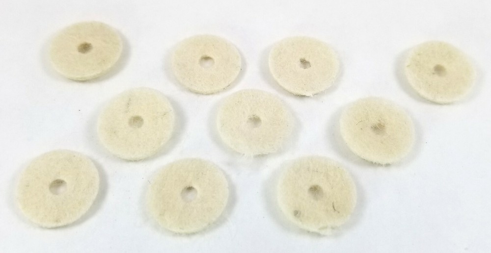 Thin Cream Instrument Strap Button Felt Washers Guitar