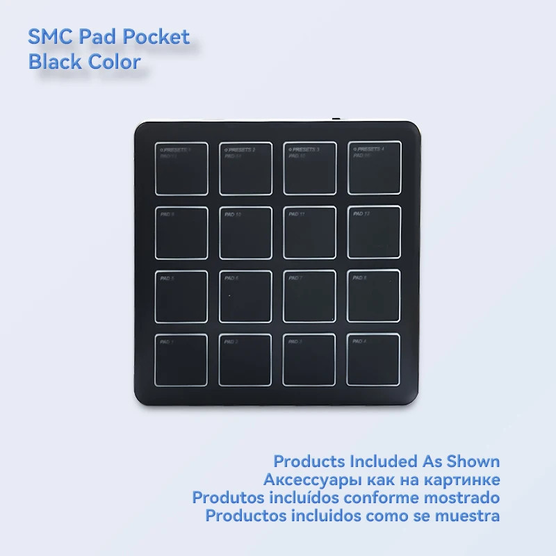 M-VAVE SMC-Pad Pocket-Sized MIDI Controller, Bluetooth Wireless Mini Metronome