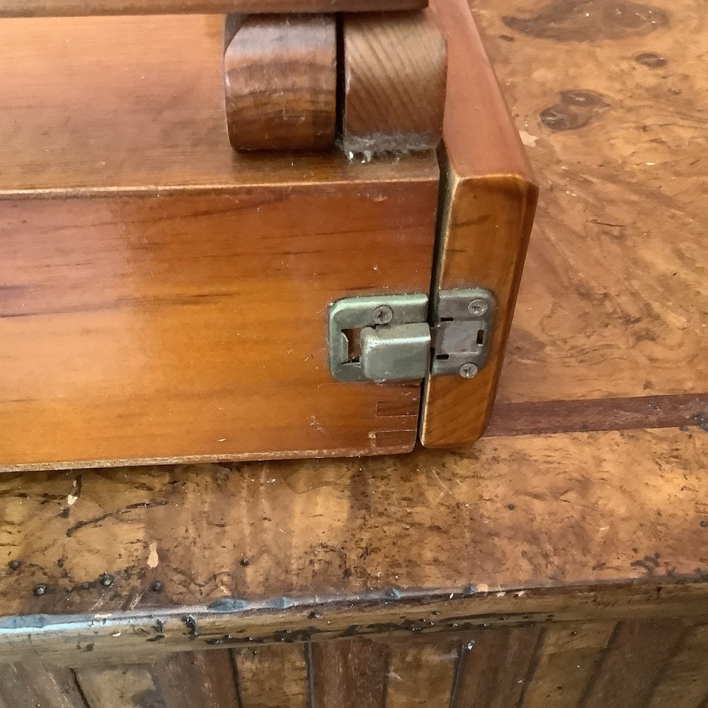 Wood Easel Table-Top Model Adjustable Portable With Double Drawer Handle
