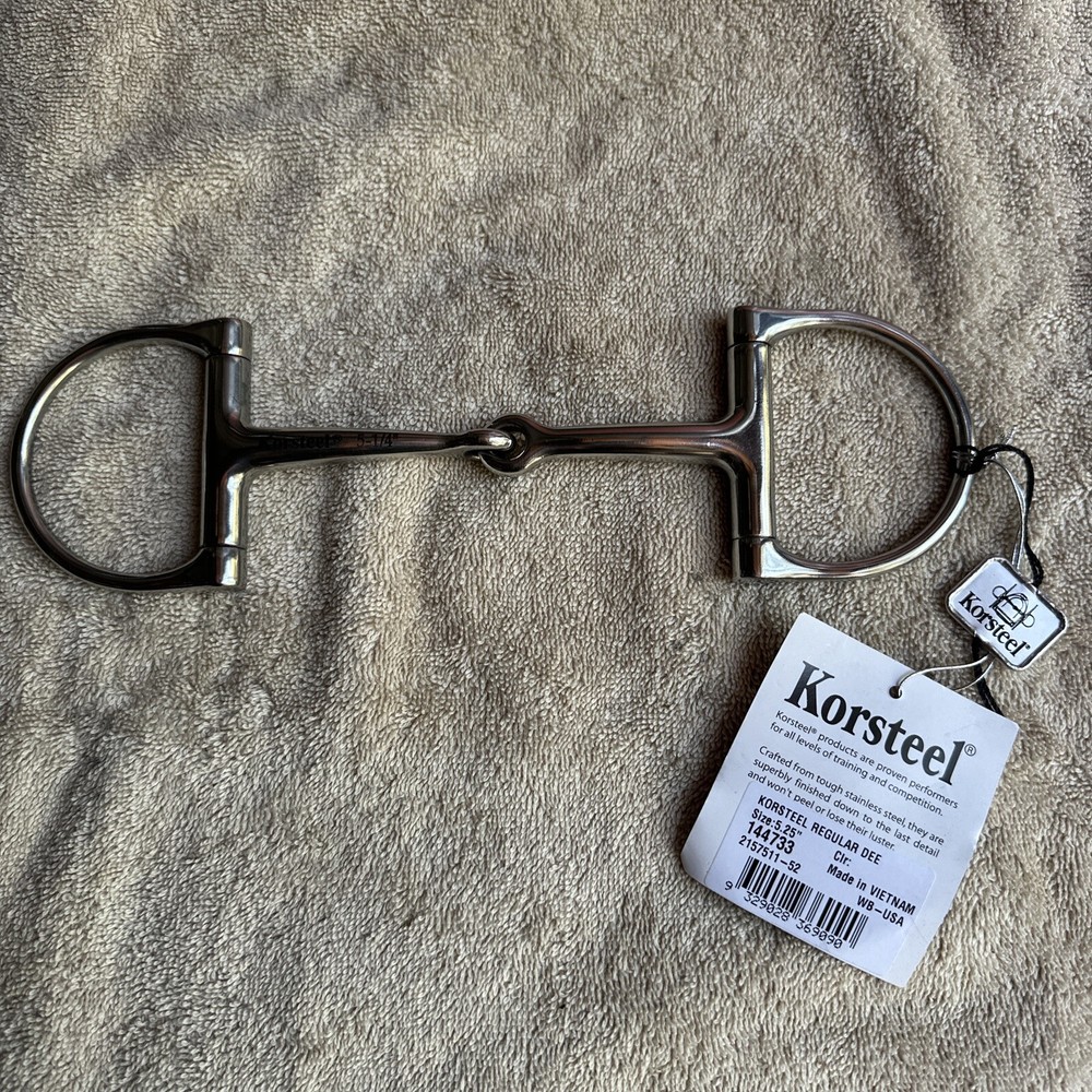 Korsteel Regular Dee Snaffle Bit 5.25”