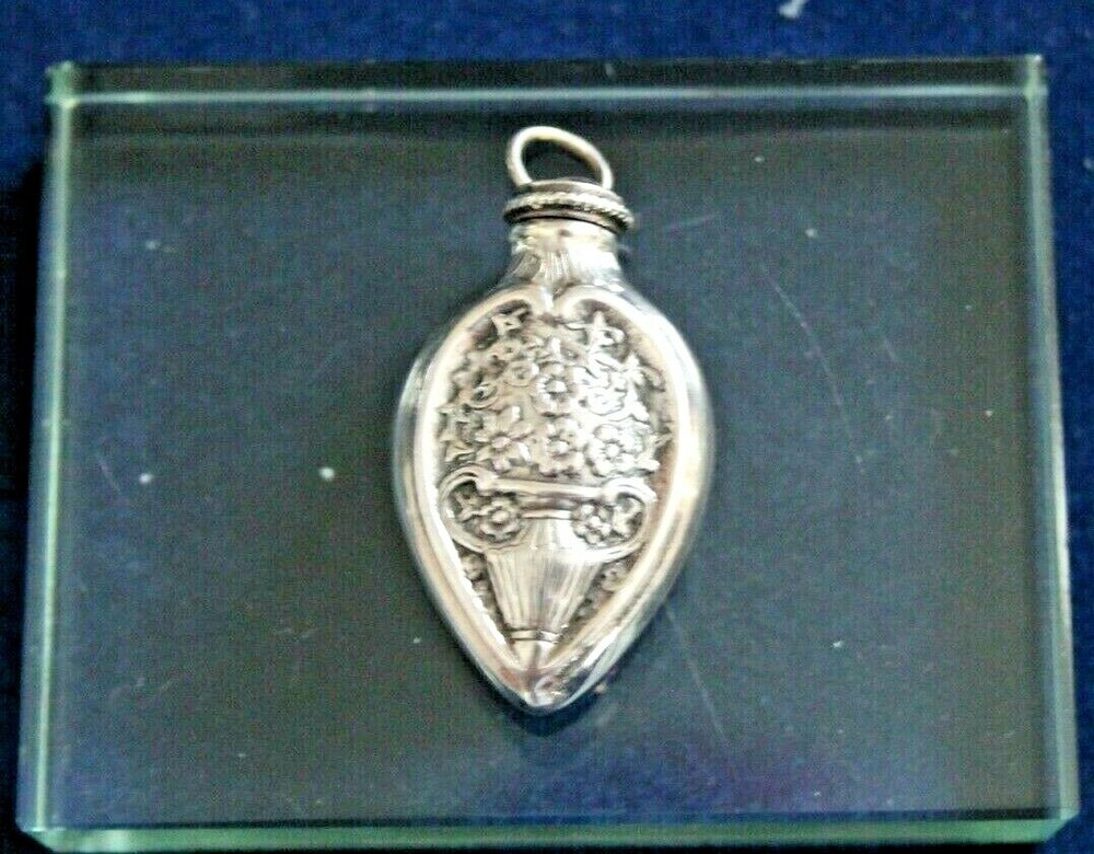 Sterling Silver Perfume Bottle Chatelaine