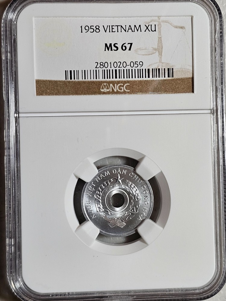 Vietnam 1 Xu 1958 NGC MS 67