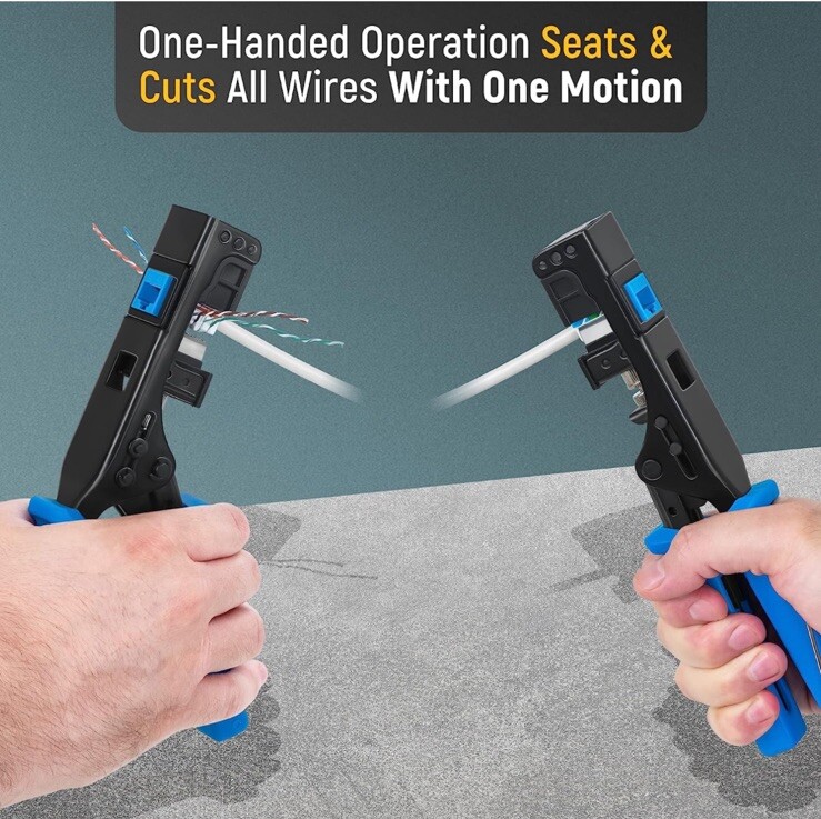 Everest Media Solutions easyJACK 90° Angled Speed TerminationTool. 2 Media Packs