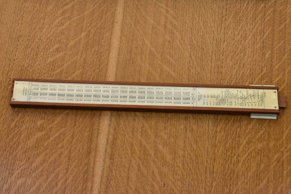 Unique Log - Log Slide Rule with Instruction Booklet