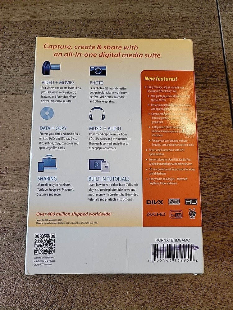 Roxio Creator NXT(Package/Box version)
