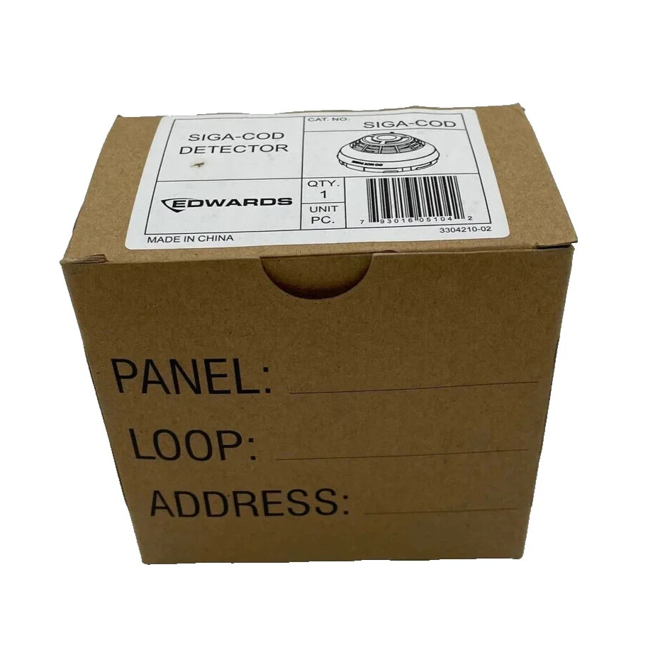 Edwards SIGA-COD Carbon Monoxide Detector - Same Day Shipping