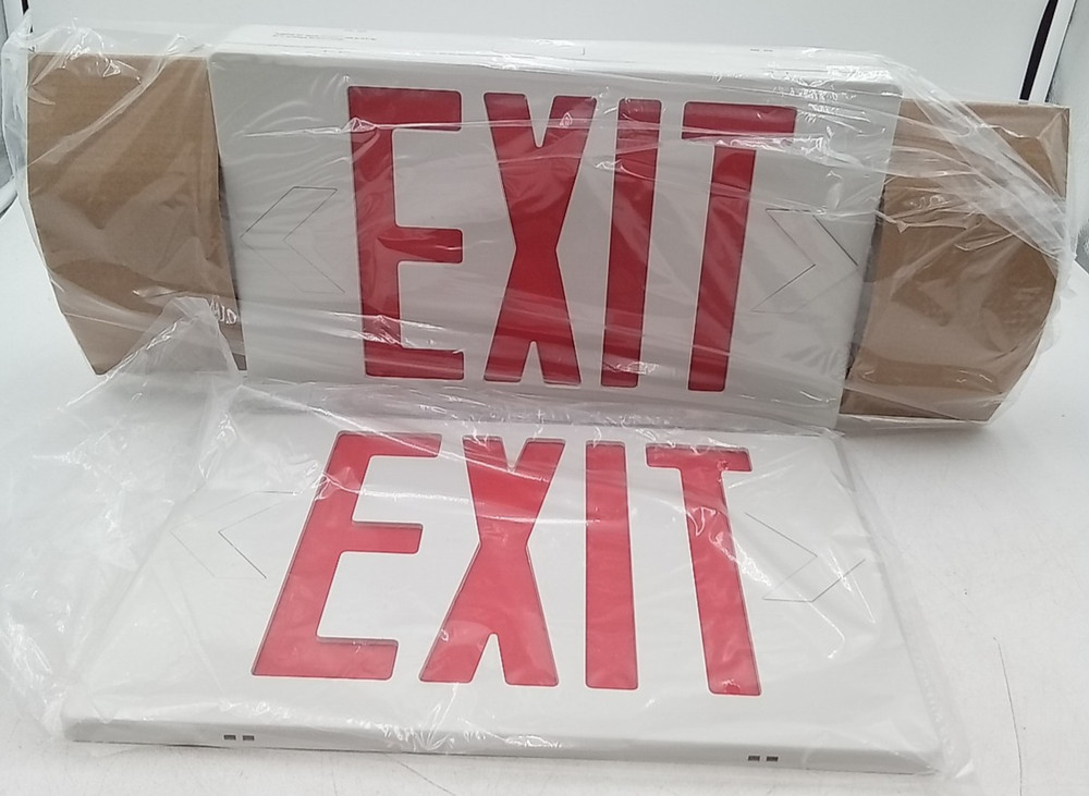 Exit Sign Combo with Light Wall Mounted Emergency Exit