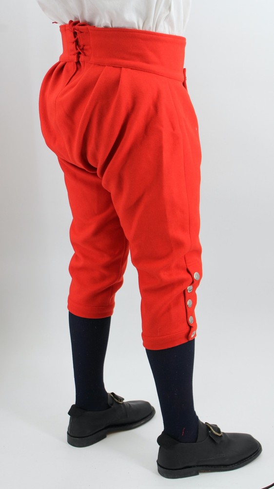 Red Wool Knee Breeches Size 52