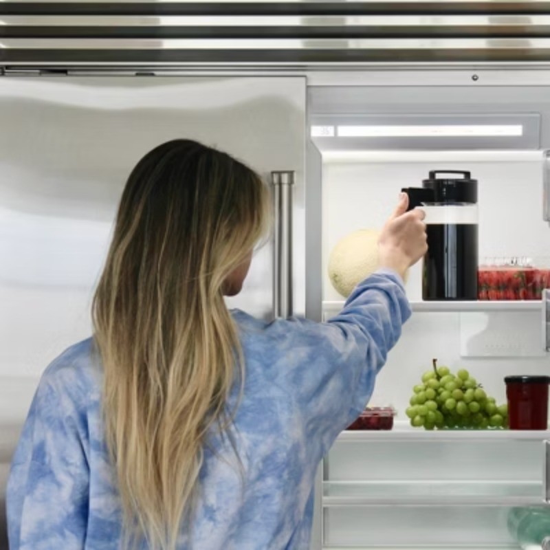 1qt Cold Brew Coffee Maker Black: Hand Wash