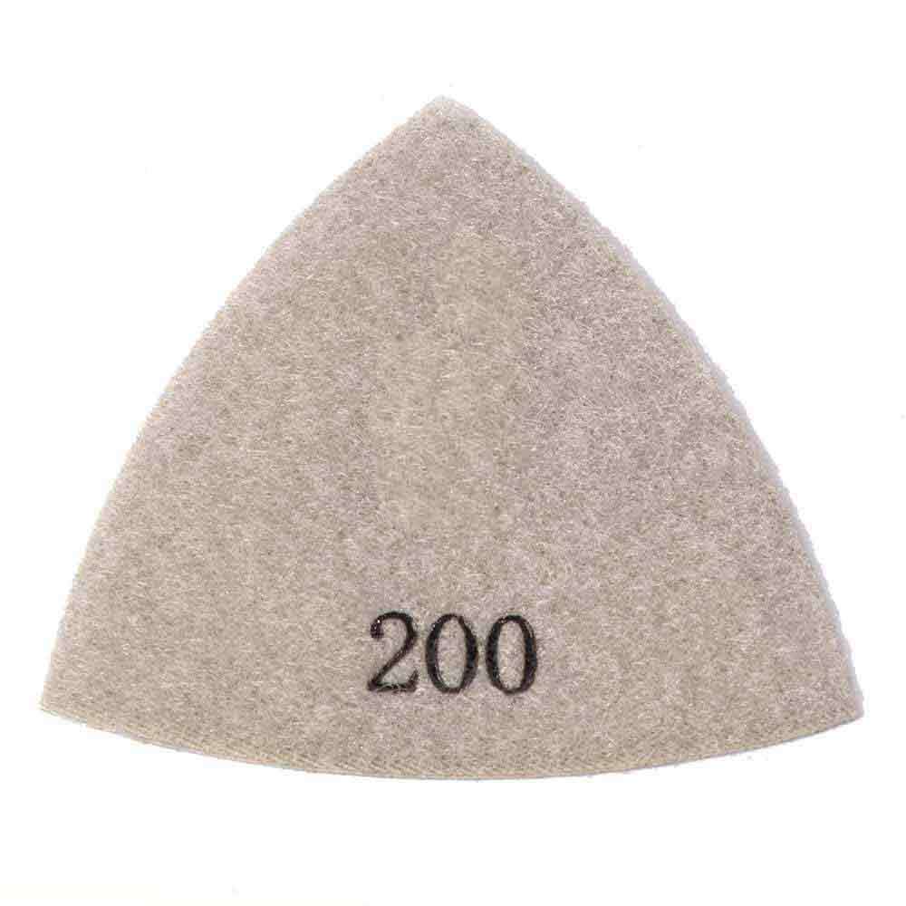 200 Grit Electroplated Diamond Triangular Polishing Pad For Oscillating Tools