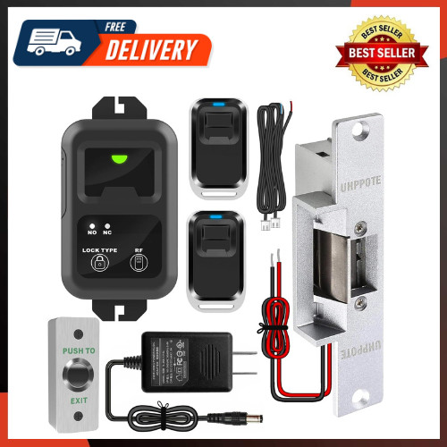 Access Control Electric Strike Door Lock Fail-Secure Kit System with Remote