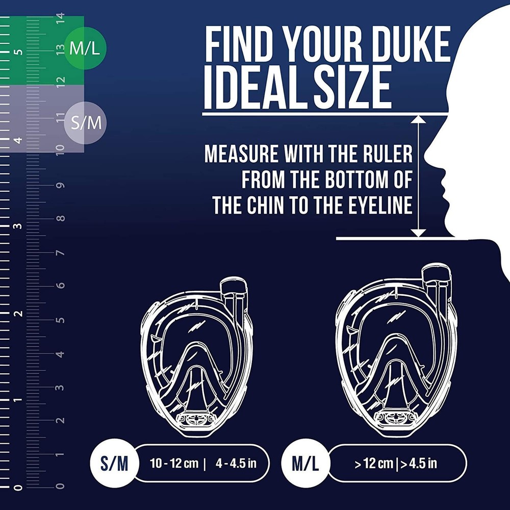 Duke Dry, Clear/Blue, M/L
