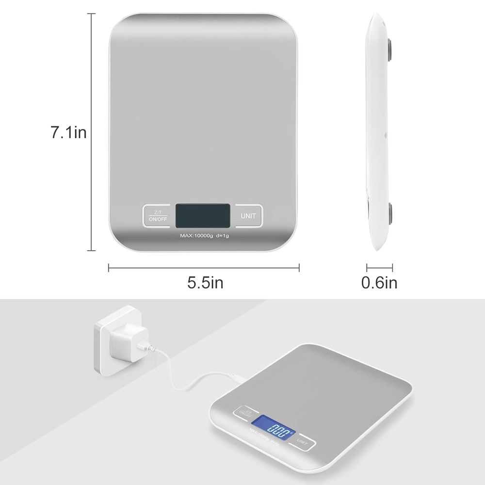 Digital Shipping Scale,Stainless Steel Panel, Accurate Portable Postal Scale ...