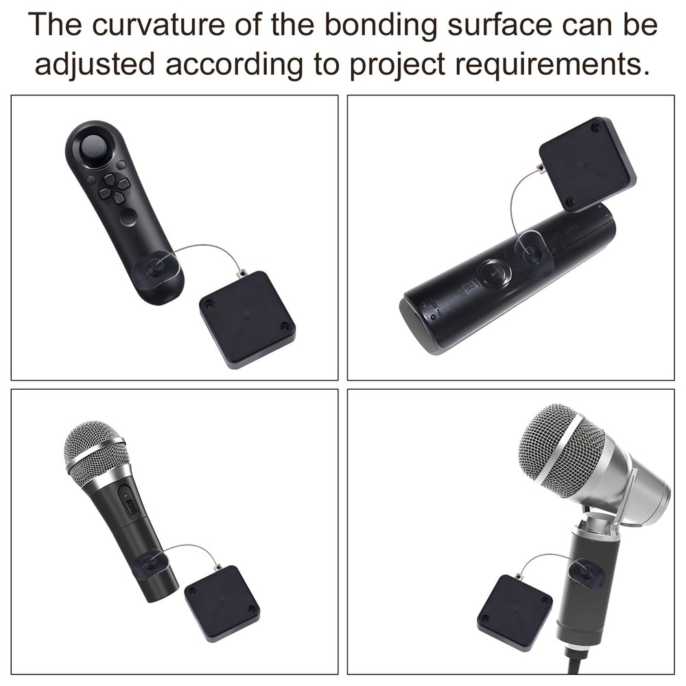 2PCS Retractable Remote Control Tether Locks 6.56ft Adjustable Security Leash