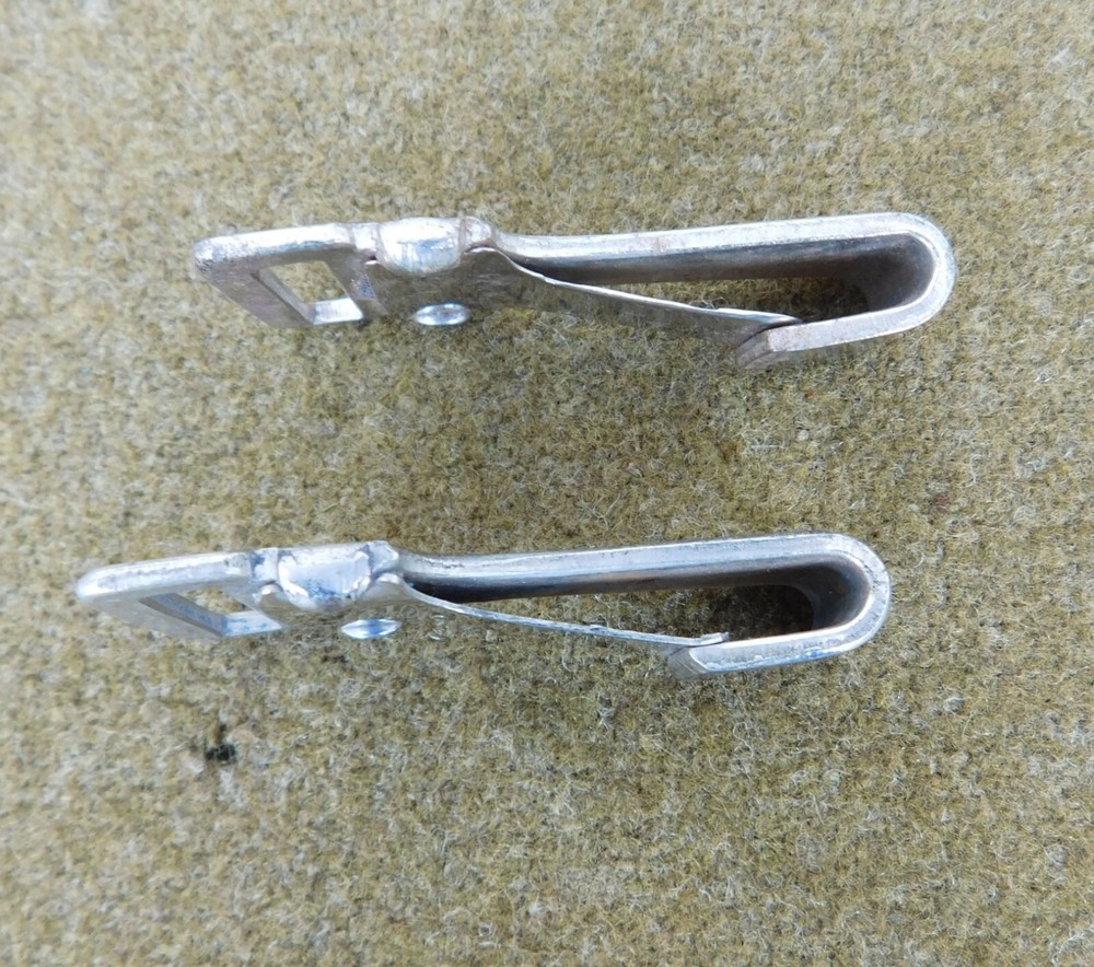 ORIGINAL WWII GERMAN SNAP HOOKS FOR LEATHER CROSS STRAP