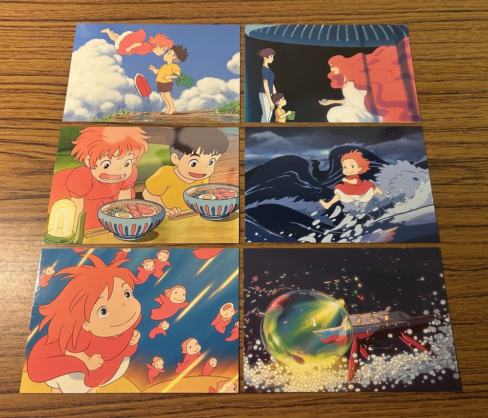 Studio Ghibli Ponyo Postcards X 6