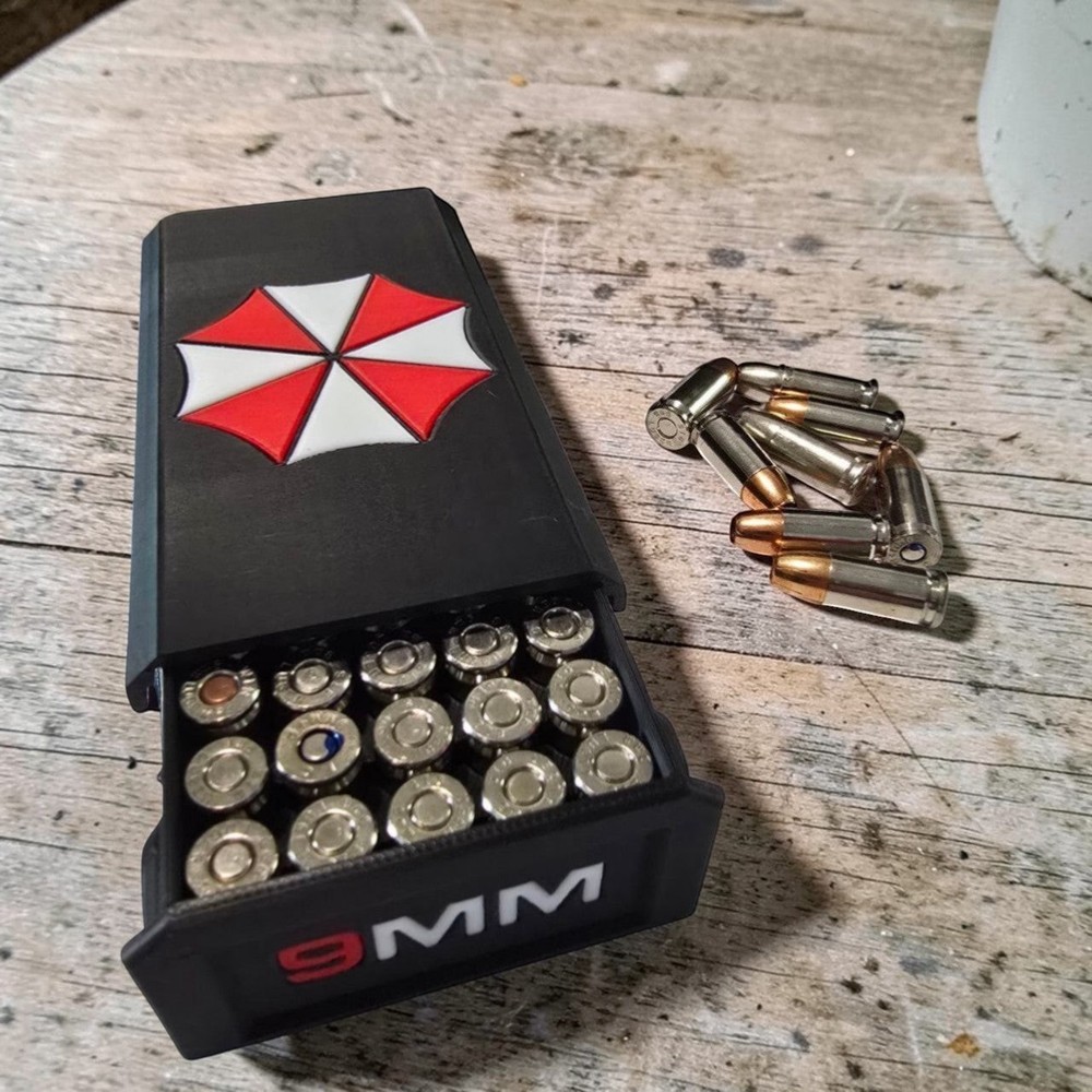 Umbrella Ammo Storage Case – Tactical Slide Box 9MM
