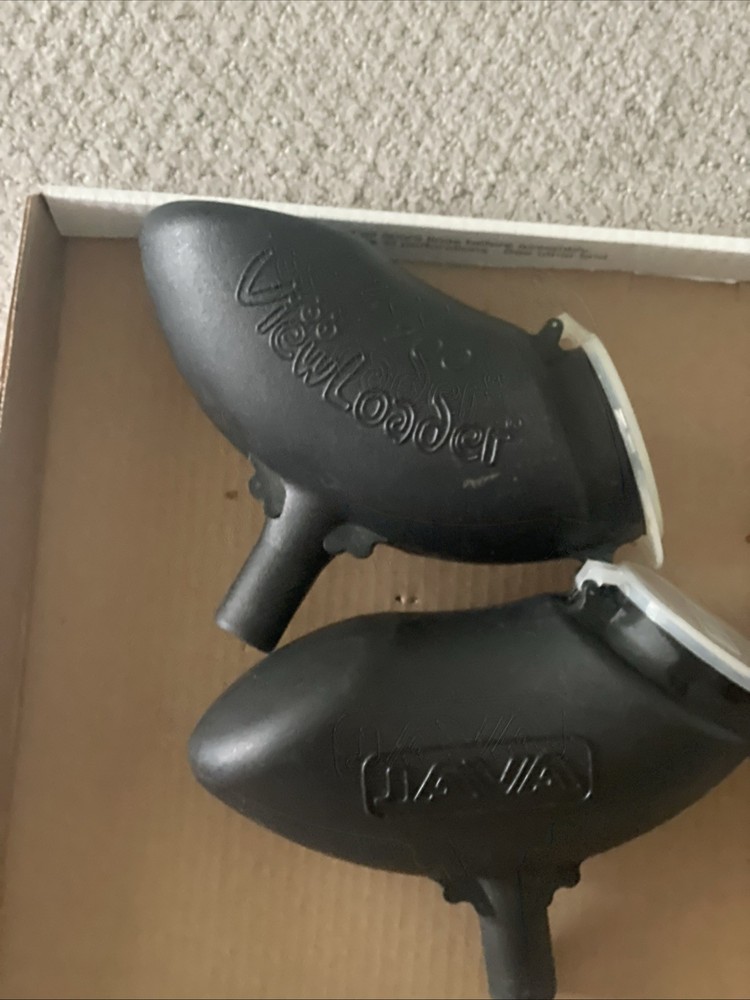 2-Piece Paintball Hopper Lot Java & ViewLoader VL-200