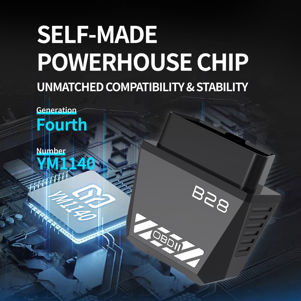 2026 Bluetooth Auto Diagnostic Tool OBDII Scanner Adapter OBD2 Code Tool