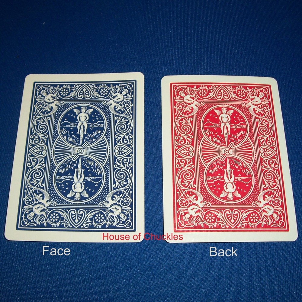 Double Back Blue / Red, Bicycle Playing Card Gaff Deck