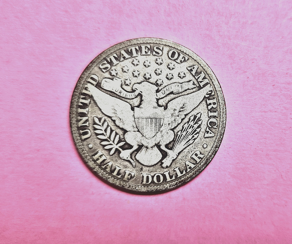1909 Barber Half dollar 90% Silver