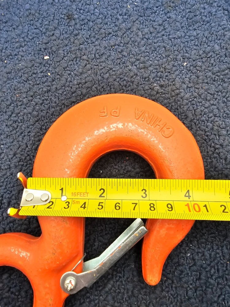 WLL 5 Ton Alloy Eye Rigging Hook With Latch