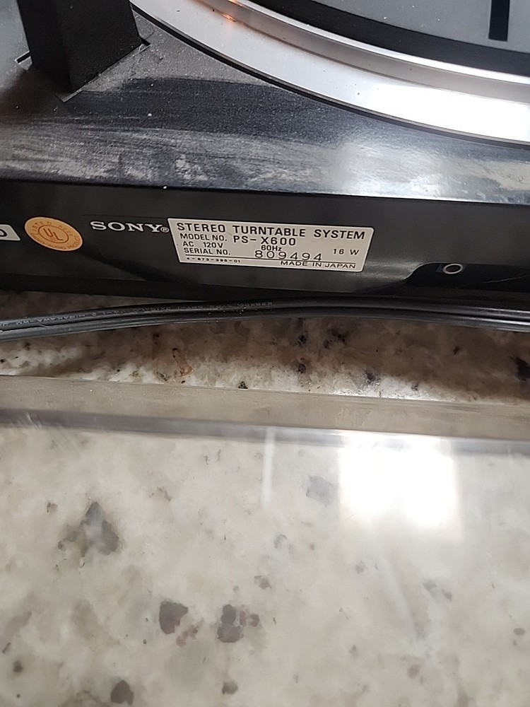 Sony PS-X600 Turntable – For Parts, UnTested