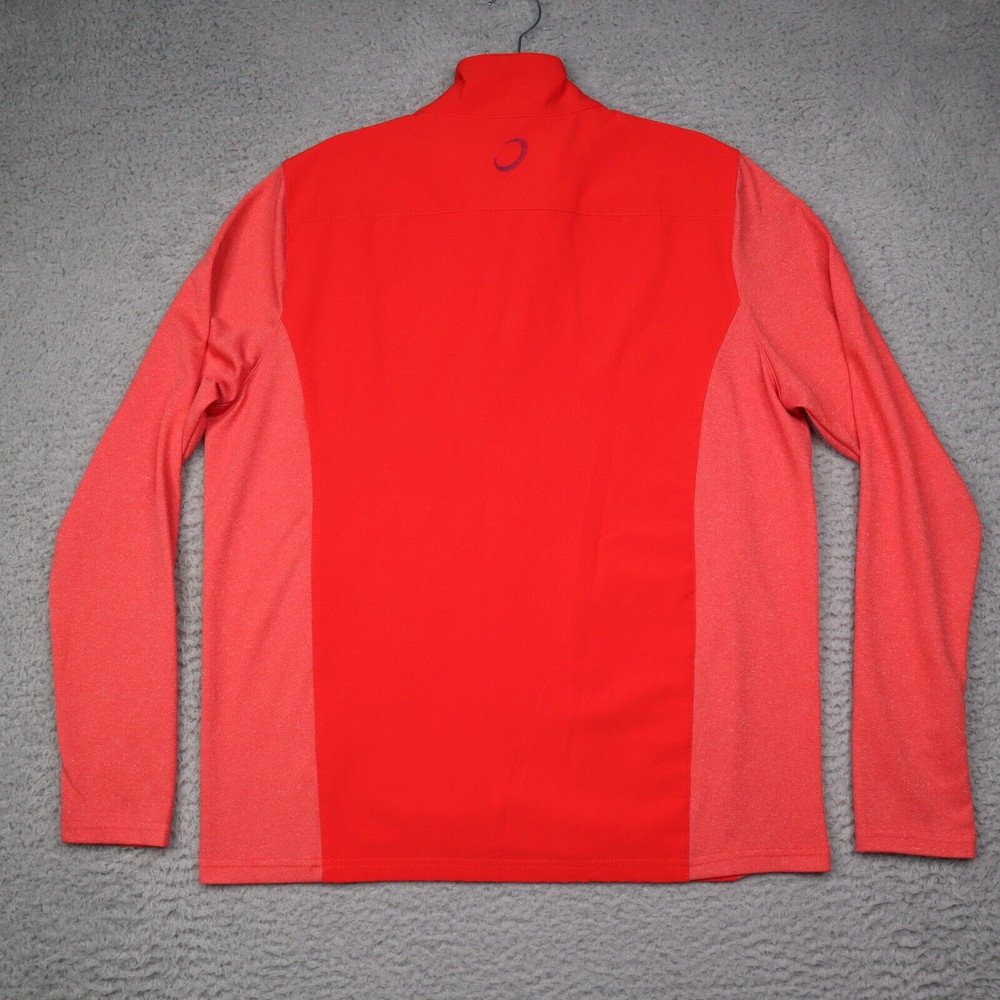 Zero Restriction Z710 Snap Pullover Mens Medium Red Heather Performance Golf
