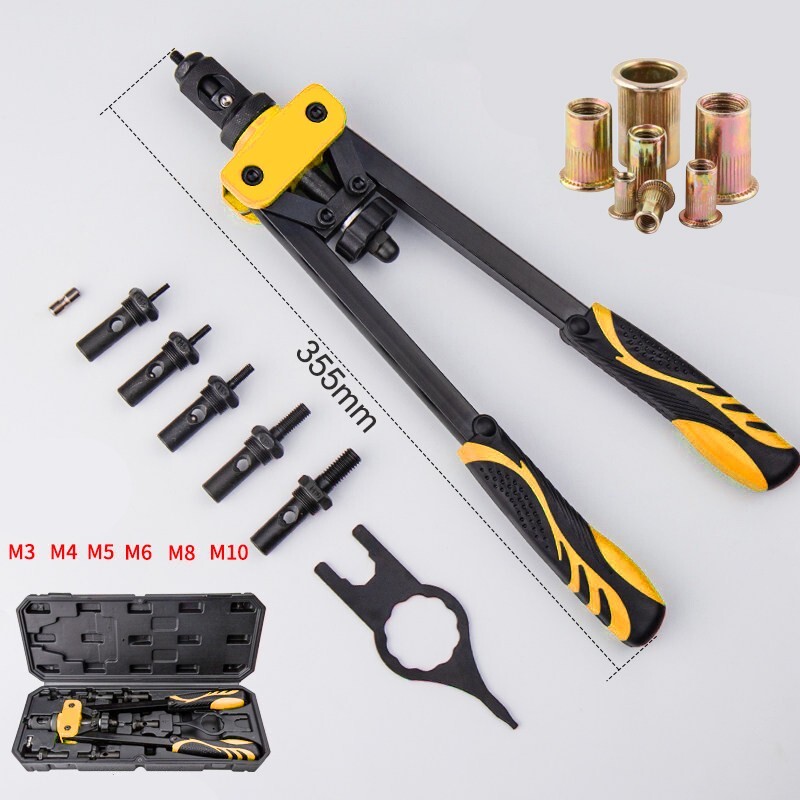 14" Rivet Gun Kit Rivnut Thread Setting Tool Nut Setter NutSert Metric Riveting