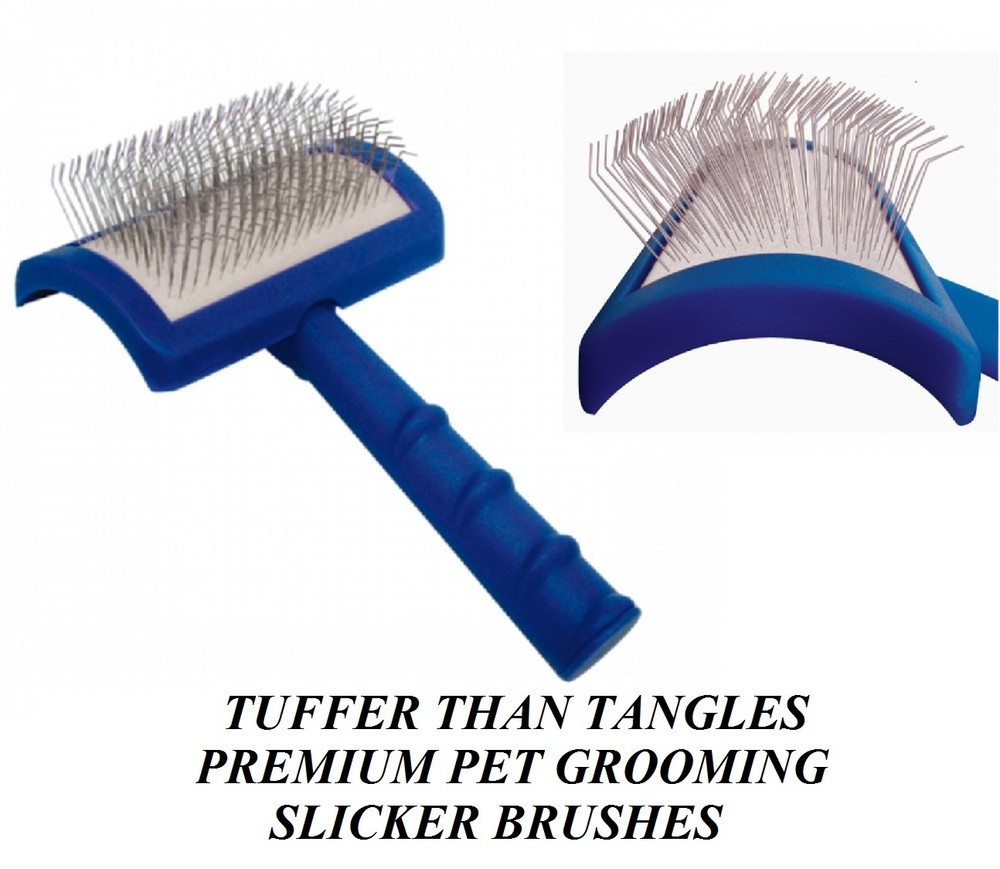 SHOW TECH Tuffer Than Tangles #21 SLICKER BRUSH REGULAR MEDIUM PIN PET Grooming