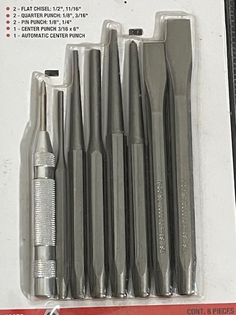 Sure Bilt 8 Piece Cold Chisel and Punch Set 98078