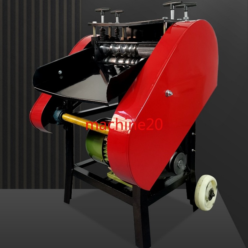 Double-core rubber waste copper wire and cable stripping machine
