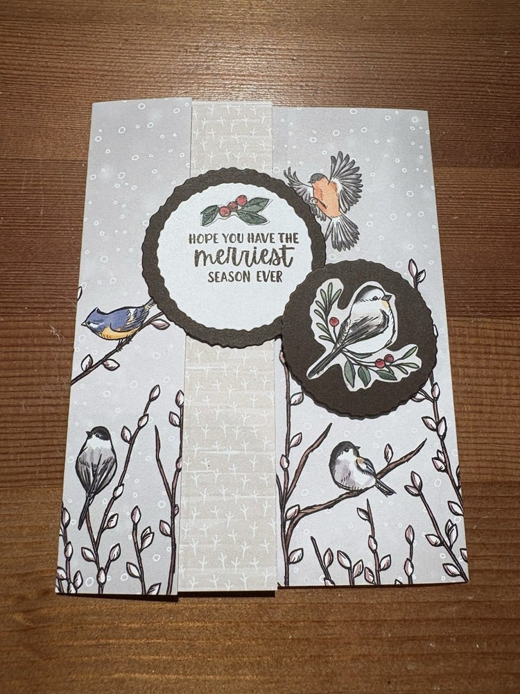 Locking Front Christmas Card Stampin' Up! with Envelope