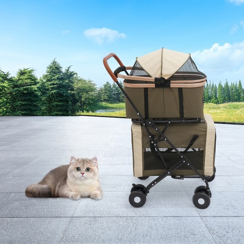 Dog & Cat Stroller Foldable Pet Stroller Foldable Pet Stroller for Small Dogs