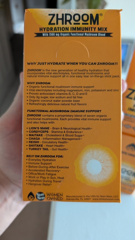 Zhroom Hydration Mix (Better Than Biosteel) 40 Sticks